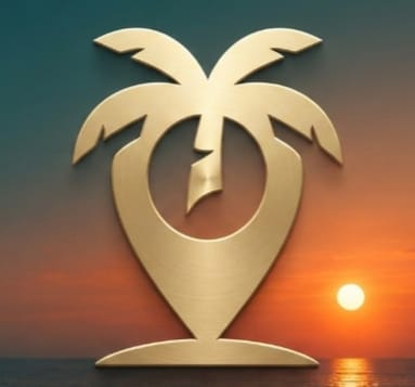 The empire's golden palm-tree mascot on a South Korea trip